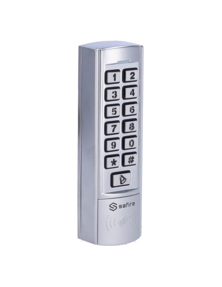 CONTROL DE ACCESO AUTÓNOMO - ACCESO POR TARJETA EM Y PIN - SALIDA DE RELÉ, PULSADOR Y TIMBRE - WIEGAND 26 | DISEÑO COMPACTO - CO