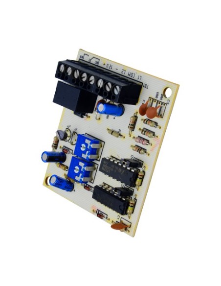 PLACA PARA ANÁLISIS ELECTRÓNICO FDP - PARA DETECTORES DE IMPACTO IB5 - 2 ENTRADAS (SENSIBILIDAD AJUSTABLE E INDEPENDIENTE) - 1 S