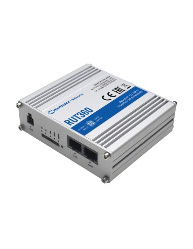 TELTONIKA ROUTER 4G INDUSTRIAL - 2 PUERTOS ETHERNET RJ45 FAST ETHERNET - 4G (LTE) CAT 6 HASTA 300MBPS - 2X ENTRADAS + 2X SALIDAS