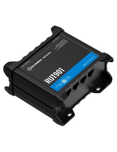 TELTONIKA ROUTER 4G INDUSTRIAL - 4 PUERTOS ETHERNET RJ45 FAST ETHERNET - DUAL SIM 4G (LTE) CAT 4 HASTA 150MBPS - 1X ENTRADA + 1X