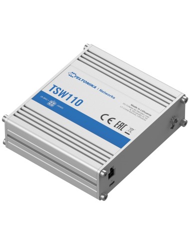 TELTONIKA SWITCH NO GESTIONABLE INDUSTRIAL - 5 PUERTOS ETHERNET RJ45 GIGABIT - RUGERIZADO CARCASA ALUMINIO - PLUG AND PLAY - ALI