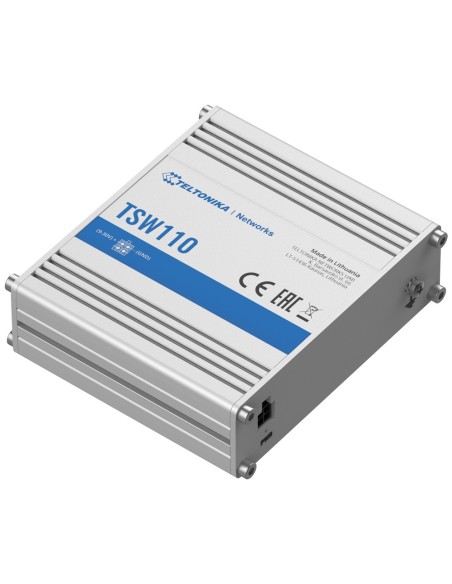 TELTONIKA SWITCH NO GESTIONABLE INDUSTRIAL - 5 PUERTOS ETHERNET RJ45 GIGABIT - RUGERIZADO CARCASA ALUMINIO - PLUG AND PLAY - ALI