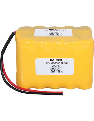 PACK DE BATERÍAS TIPO FLASCO 18V/1000MAH