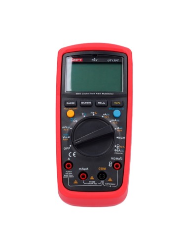 MULTÍMETRO DIGITAL CON FUNCIÓN TRUE RMS - MEDICIÓN DE VOLTAJE EN DC Y AC HASTA 600V - MEDICIÓN DE INTENSIDAD EN DC Y AC HASTA 10