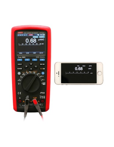 MULTÍMETRO DE REGISTRO DE DATOS TRUE RMS - CONEXIÓN A PC PARA VOLCADO DE DATOS - MEDICIÓN AC/DC: HASTA 1000V Y 10A - MEDICIÓN RE