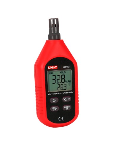 MEDIDOR DE CONDICIONES AMBIENTALES - MEDICIÓN DE TEMPERATURA Y HUMEDAD - DISEÑO LIGERO Y ECONÓMICO CON INTERFAZ INTUITIVA - APAG