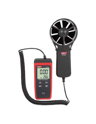 ANEMÓMETRO TIPO SPLIT - SENSOR DE VELOCIDAD DEL VIENTO DE ALTA PRECISIÓN - SENSOR DE TEMPERATURA - APAGADO AUTOMÁTICO - VALORES