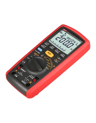 MEDIDOR DE RESISTENCIA DE AISLAMIENTO - MULTIMÉTRO DE VOLTAJE AC Y DC HASTA 600V - RANGOS 50/100/250V/500V/1000V - MIDE RESISTEN