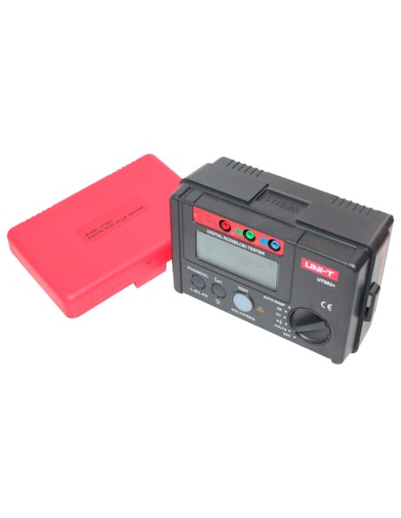 COMPROBADOR DE TIEMPO DE DISPARO DE DIFERENCIAL - DISPLAY LCD DE HASTA 1000 CUENTAS - COMPATIBLE CON CIRCUITOS MONOFÁSICOS 195V~