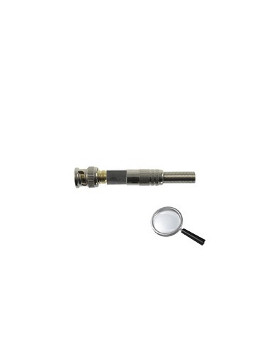 CONECTOR SAFIRE - BNC PARA SOLDAR - ADAPTADO A RG59 - INCLUYE TERMORETRÁCTIL - CARCASA PROTECTORA - CONEXIÓN ÓPTIMA