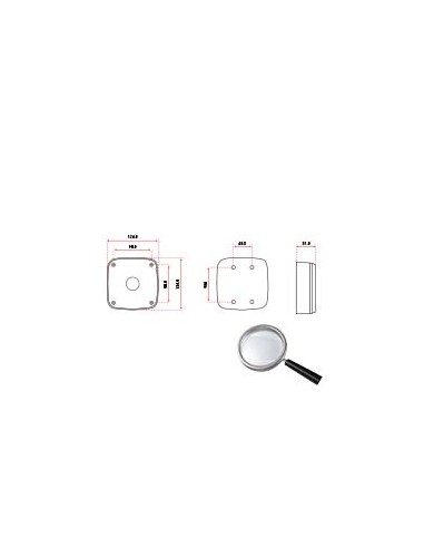 ANSCHLUSSBOX - FÜR BULLET- ODER DOME-KAMERAS - GEEIGNET FÜR DEN AUßENBEREICH - DECKEN- ODER WANDINSTALLATION - KABELSTIFT - FARB