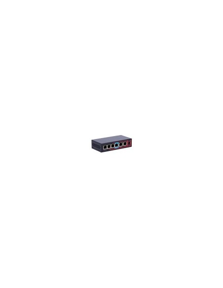 SAFIRE INDOOR HI-POE EXTENDER SWITCH - AMPLÍA ALCANCE ALIMENTACIÓN POE - 4 PUERTOS POE + 2 UPLINK RJ45 - IEEE 802.3 AF/AT/BT - P