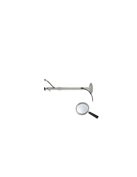 SOPORTE PARA CÁMARA - EXTENSIBLE 39.5~59.5 CM X 120 MM (DIÁMETRO) - RÓTULA ROTACIÓN 360º - SECCIÓN HUECA PASACABLES - CARGA MÁXI