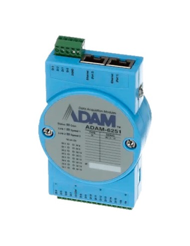 MODULE D'ACQUISITION ET DE CONTRÔLE DES DONNÉES - 16 ENTRÉES NUMÉRIQUES - PROTOCOLES: MODBUS/TCP, TCP/IP, UDP, HTTP,... - POSSI