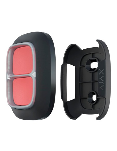 SOPORTE PARA BOTÓN DE EMERGENCIA - COMPATIBLE CON AJ-BUTTON-B Y AJ-DOUBLEBUTTON-B - INSTALACIÓN SENCILLA - COLOR NEGRO