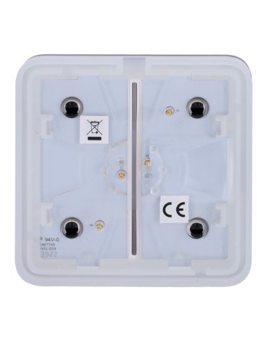 PANEL TÁCTIL PARA INTERRUPTOR DE LUZ DOBLE - COMPATIBILIDAD CON AJ-LIGHTCORE-2G - RETROILUMINACIÓN LED - PANEL TÁCTIL SIN CONTAC