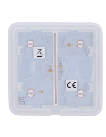 PANEL TÁCTIL PARA INTERRUPTOR DE LUZ DOBLE  - COMPATIBILIDAD CON AJ-LIGHTCORE-2G - RETROILUMINACIÓN LED - PANEL TÁCTIL SIN CONTA