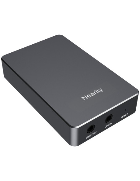NEARITY DISPOSITIVO DE CONFERENCIA - CONVERSIÓN BIDIRECCIONAL  - DISEÑO COMPACTO - CONECTOR DE ENTRADA Y SALIDA JACK 3.5MM - PER
