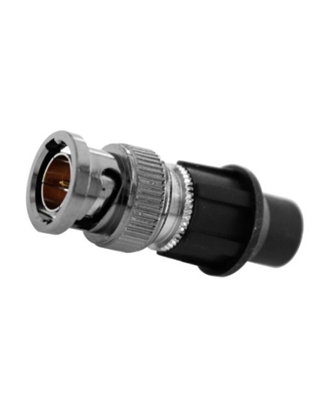 CONECTOR BNC MACHO - SIMPLE - RÁPIDO - REUTILIZABLE - RECICLABLE - COMPATIBILIDAD UNIVERSAL CON MICROCOAXIAL Y RG59