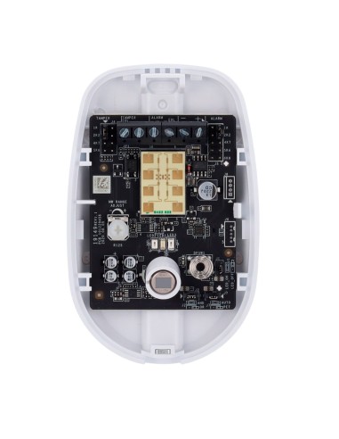 DETECTOR CABLEADO DE DOBLE TECNOLOGÍA - ALCANCE DETECCIÓN 12 M - INMUNIDAD A MASCOTAS HASTA 30 KG - RESISTENCIAS FIN DE LÍNEA (E