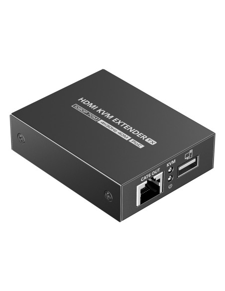 EXTENSOR KVM DE SINAL HDMI - ALCANCE 40 M - RESOLUÇÃO 4K - PERMITE LIGAÇÕES 1:1 - POC - CABO DE ALIMENTAÇÃO ELÉCTRICA