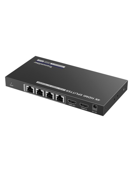 HDMI SIGNAL SPLITTER EXTENDER - RANGE 40 M - RESOLUTION 4K - ALLOWS 1 CONNECTIONS:4 - HDMI LOOP OUT - POC - CABLE POWER SUPPLY