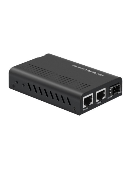 CONVERSOR DE MEDIOS - 2X ETHERNET RJ45 - 1X SFP - GIGABIT - 10/100/1000 BASE-TX - TAMAÑO REDUCIDO