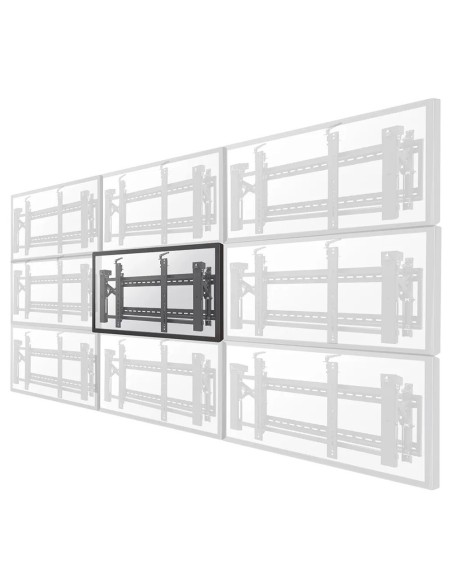 POP-OUT SUPPORT FOR VIDEOWALL - SUPPORTED WEIGHT 70 KG - VESA 600X400 MM - WALL CLEARANCE 143-306 MM - TILT ADJUSTMENT +3° / -5