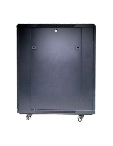 ARMARIO RACK PARA SUELO - HASTA 18U RACK DE 19&QUOT;(800*800) - HASTA 800 KG DE CARGA - CON VENTILACIÓN Y PASACABLES - 4 VENTILA
