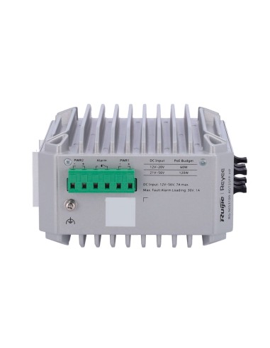 REYEE SWITCH INDUSTRIAL POE CLOUD CAPA 2 - 4 PUERTOS POE+ GIGABIT + 2 PUERTOS SFP GIGABIT - 30W POR PUERTO 802.3AF/AT / MÁXIMO 1