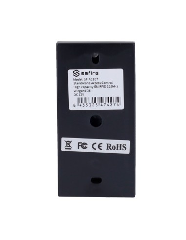 CONTROL DE ACCESO AUTÓNOMO - ACCESO POR TARJETA EM - SALIDA DE RELÉ Y PULSADOR - WIEGAND 26 - CONTROL DE TIEMPOS | ANTI-PASSBACK