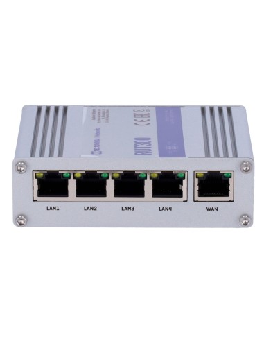 TELTONIKA ROUTER INDUSTRIAL - 5 PUERTOS ETHERNET RJ45 FAST ETHERNET - USB 2.0  - 2X ENTRADAS + 2 SALIDAS DIGITALES - CARCASA ALU