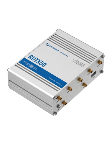 TELTONIKA ROUTER 5G INDUSTRIAL - 5G SUB-6GHZ SA/NSA  - DOBLE MÓDEM DUAL SIM  - WI-FI 5 - POSICIONAMIENTO GNSS - 5 PUERTOS ETHERN