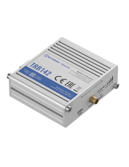 TELTONIKA GATEWAY 4G INDUSTRIAL - 4G CAT 1 / 3G / 2G - PORT RS232 - COMPACT DESIGN - MICRO USB CONNECTOR