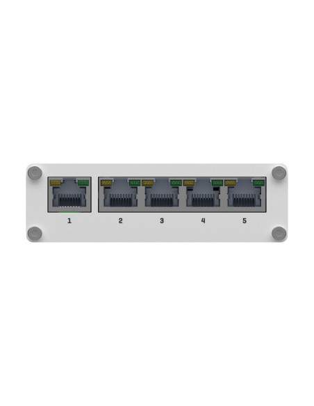 TELTONIKA SWITCH NO GESTIONABLE INDUSTRIAL - 5 PUERTOS ETHERNET RJ45 GIGABIT - RUGERIZADO CARCASA ALUMINIO - PLUG AND PLAY - ALI