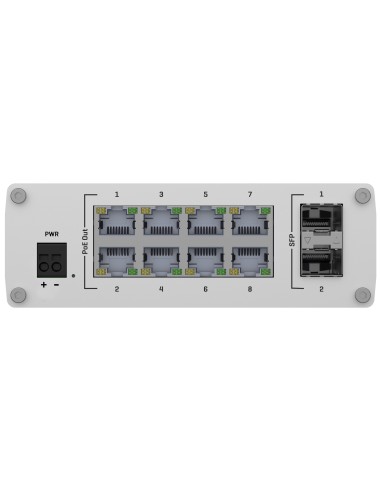 TELTONIKA SWITCH POE NO GESTIONABLE INDUSTRIAL - 8 PUERTOS ETHERNET RJ45 GIGABIT +2 SFP GIGABIT - 8 PUERTOS ETHERNET POE+ 802.3A