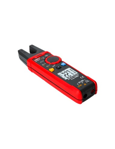 PINZA AMPERIMÉTRICA TIPO TENEDOR - PANTALLA LCD DE HASTA 6000 CUENTAS - MEDICIÓN DE INTENSIDAD EN AC HASTA 200A - MEDICIÓN DE VO