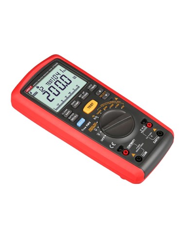 MEDIDOR DE RESISTENCIA DE AISLAMIENTO - MULTIMÉTRO DE VOLTAJE AC Y DC HASTA 600V - RANGOS 50/100/250V/500V/1000V - MIDE RESISTEN