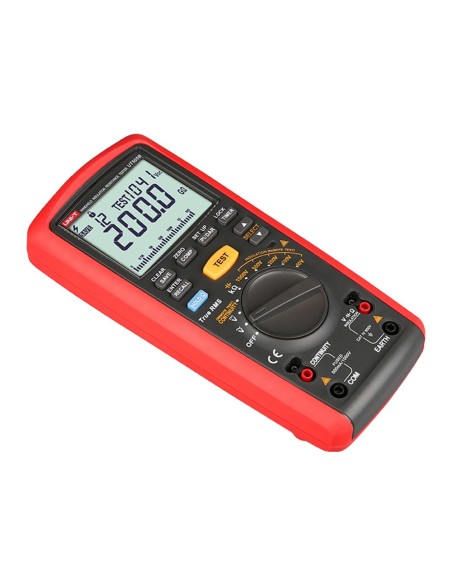 MEDIDOR DE RESISTENCIA DE AISLAMIENTO - MULTIMÉTRO DE VOLTAJE AC Y DC HASTA 600V - RANGOS 50/100/250V/500V/1000V - MIDE RESISTEN