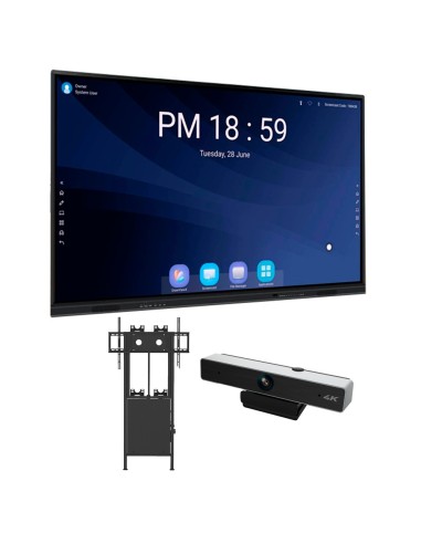 PANTALLA INTERACTIVA 75&QUOT; CON RESOLUCIÓN 4K_x000D_ - WEBCAM USB CON RESOLUCIÓN 4K_x000D_ - SOPORTE A PARED Y SUELO MOTORIZAD