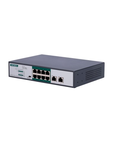 SWITCH POE - 8 PUERTOS POE FE + 2 GE - VELOCIDAD 8 X10/100MBPS + 2 X10/100/1000MBPS - 8 PUERTOS POE+ PARA HASTA 800M CON ACCESOR