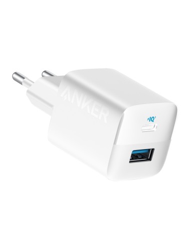 ANKER - CARGADOR USB - POTENCIA 33W - CARGA RÁPIDA  - SALIDAS USB-C, USB-A - COLOR BLANCO