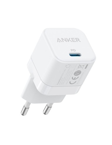 ANKER - CARGADOR USB - POTENCIA 20W - CARGA RÁPIDA  - SALIDA USB-C  - COLOR BLANCO