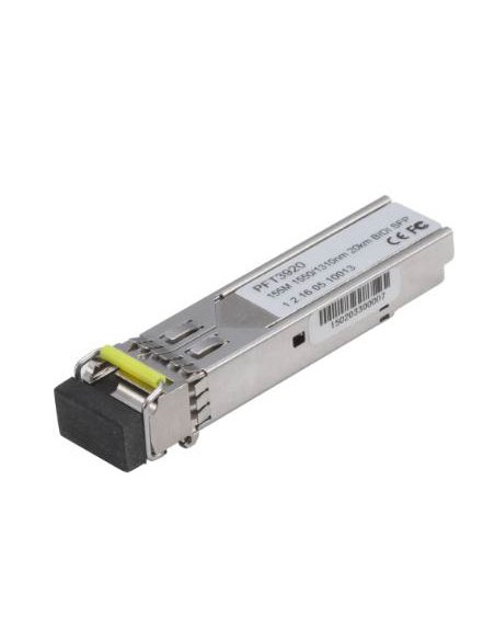 MODULO OPTICO SFP MULTIMODO (MM) DE GAMA INDUSTRIAL. CONECTOR LC PARA 2 FIBRAS. TRANSMISION FAST 155MBPS HASTA 2 KM. VENTANA 850