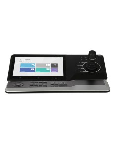 JOYSTICK 4 AXIS (PARA FUNCIONES PTZ) CON DISPLAY LCD TACTIL DE 11". INCLUYE MODULO TECLADO DE EXTENSION. SOPORTA H.265, H.264 Y