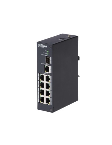 SWITCH INDUSTRIAL (L2) NO GESTIONABLE DE 8 PUERTOS FAST ETHERNET + 1 PUERTO UPLINK GIGABIT + 1 PUERTO 1000BASE-X SFP. LIGHTNING-