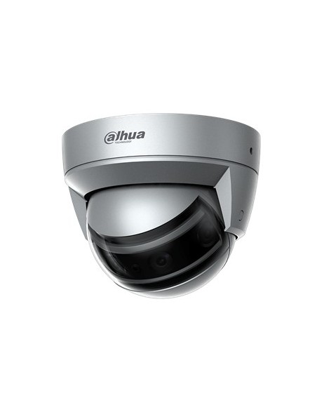 DOMO IP PANORAMICO MULTI-LENTE 180° CON ILUMINACION IR DE 30 M, ANTIVANDALICA PARA EXTERIOR. FORMATO H.265+/H.265//H.264+/H.264.