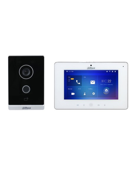 KIT DE VIDEOPORTERO IP COMPUESTO POR: X1 ESTACION DE VIDEOPORTERO IP SIP -2309 (VTO2211G-WP), X1 MONITOR IP SIP VTH5221DW-S2. DA