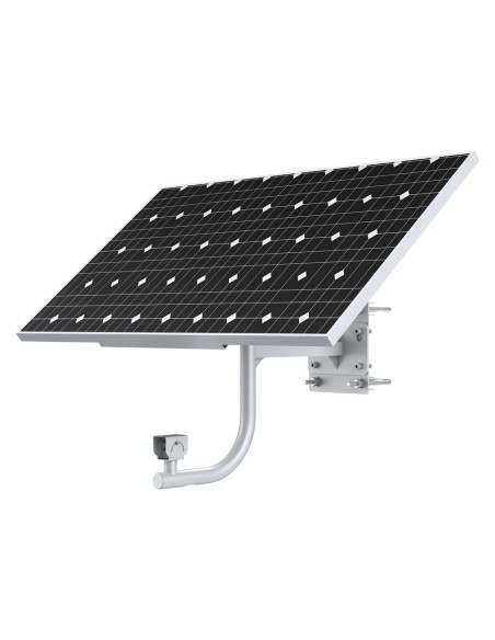 SISTEMA DE ENERGIA SOLAR. SSIN BATERIA DE LITIO. MONTAJE EN POSTE. PANEL SOLAR DE 100W. RESISTE VIENTOS SOSTENIDOS DE HASTA 117
