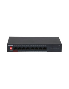 SWITCH POE NO GESTIONABLE. 8 PUERTOS POE GIGABIT. MODO CCTV (CAT5 HASTA 250M A 10MBPS). CONSUMO POE DE 96W. WATCHDOG POE. 48V~57